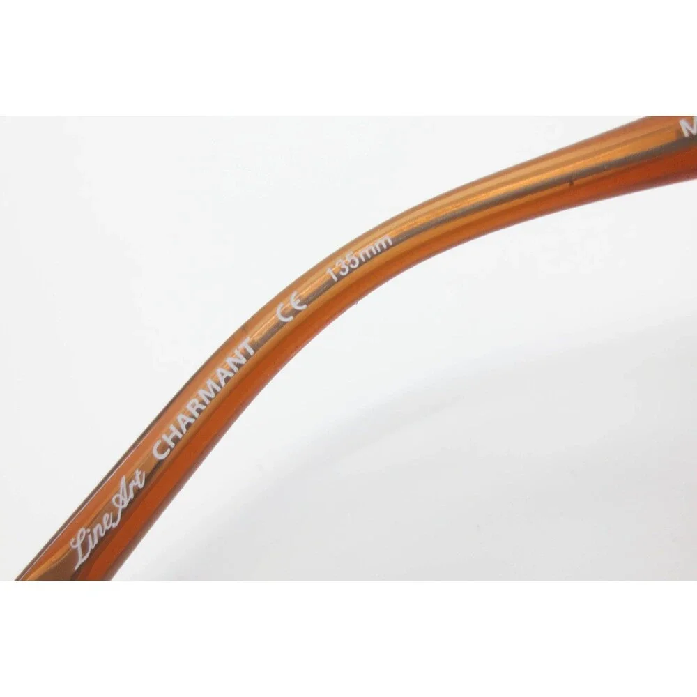 Line Art Charmant XL2117 BR Rimless Eyeglasses Bronze 52-17-135 Made in Japan